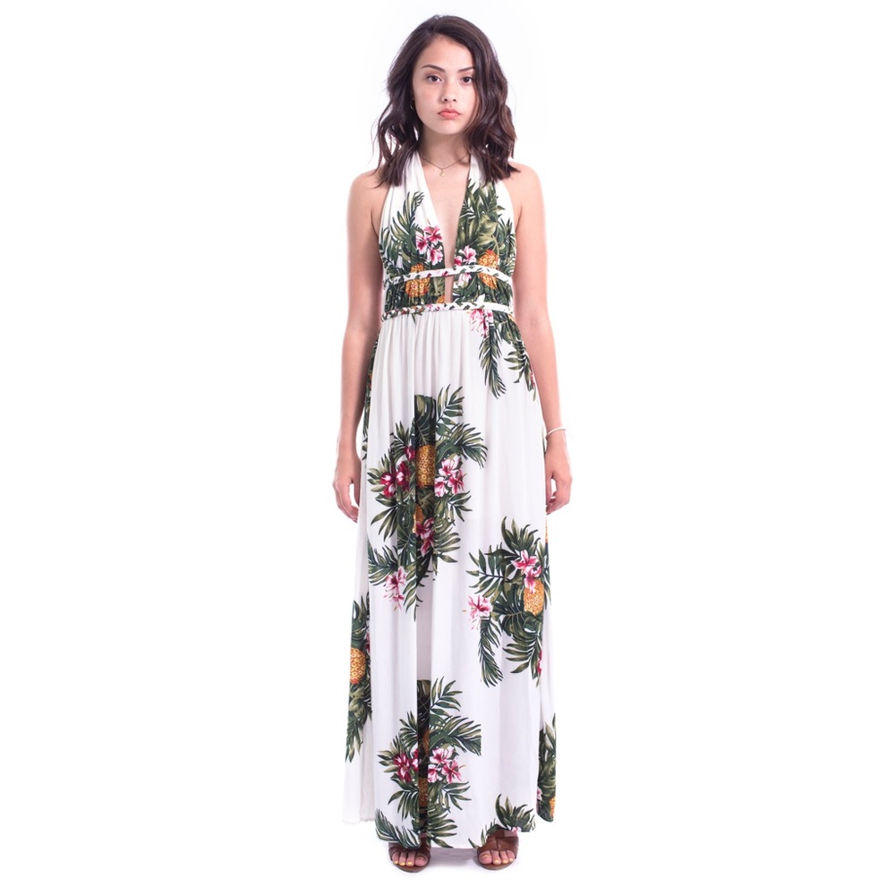 ILLA ILLA Ivory Halter Dress, Sizes M, L